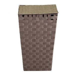 Cestone poliestere tortora quadro cm 33x33h53