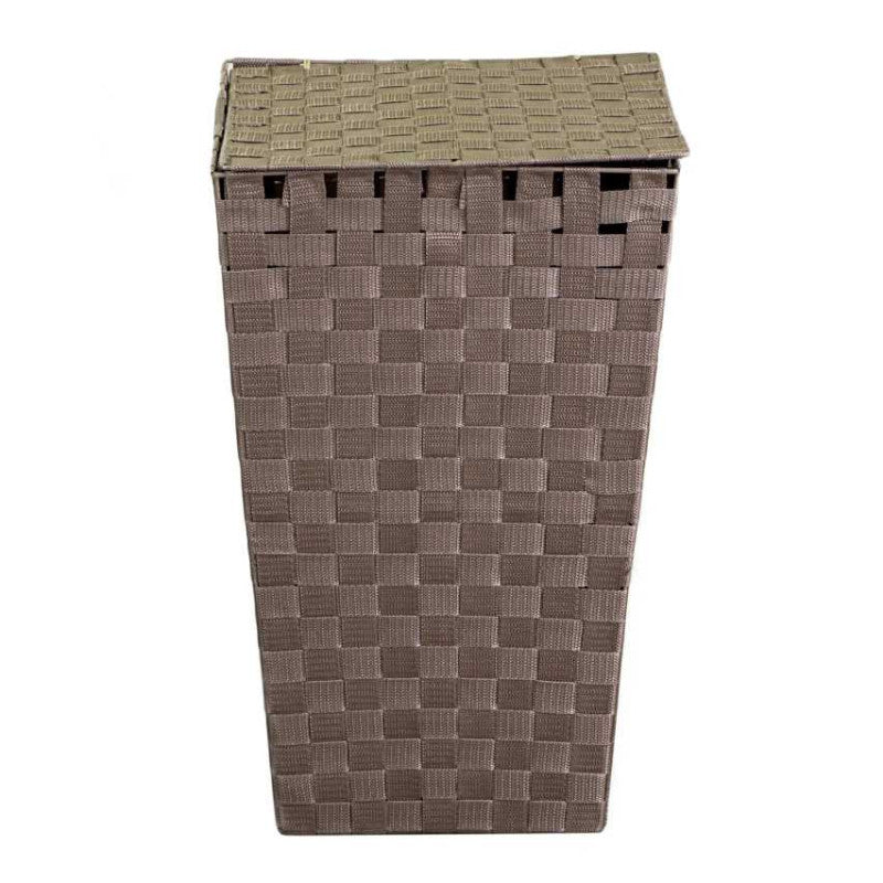 Cestone poliestere tortora quadro cm 33x33h53