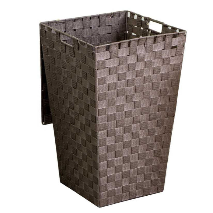 Cestone poliestere tortora quadro cm 33x33h53