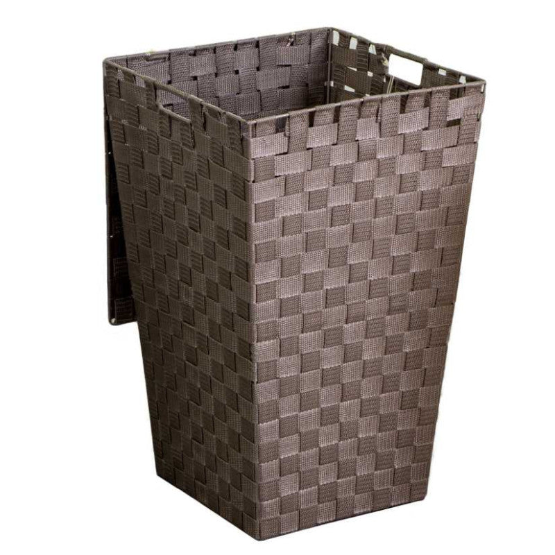 Cestone poliestere tortora quadro cm 33x33h53