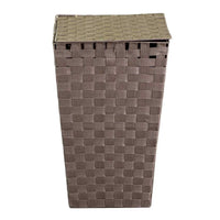 Cestone poliestere tortora quadro cm 33x33h53