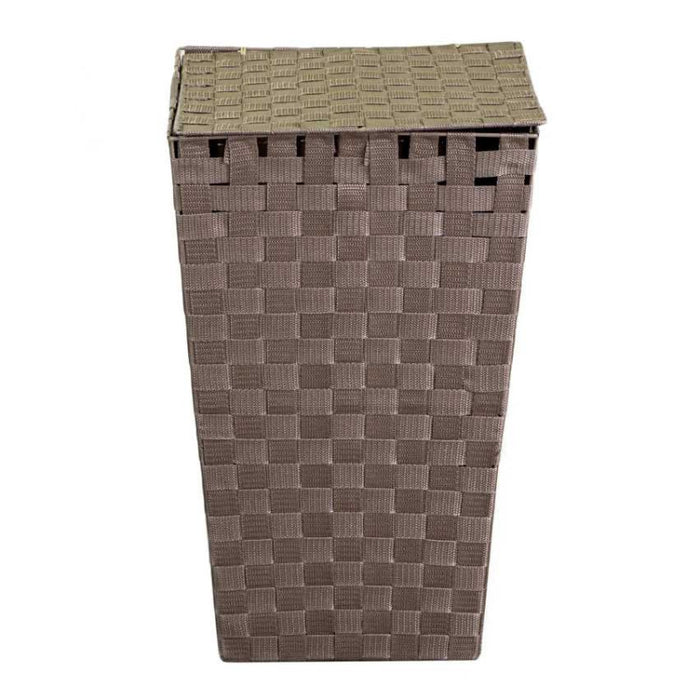 Cestone poliestere tortora quadro cm 33x33h53