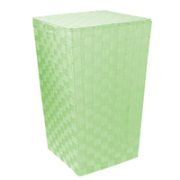 Cestone poliestere verde chiaro quadro cm 33x33h53