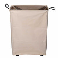 Cestone tessuto beige pieghevole cm39x19,5h58