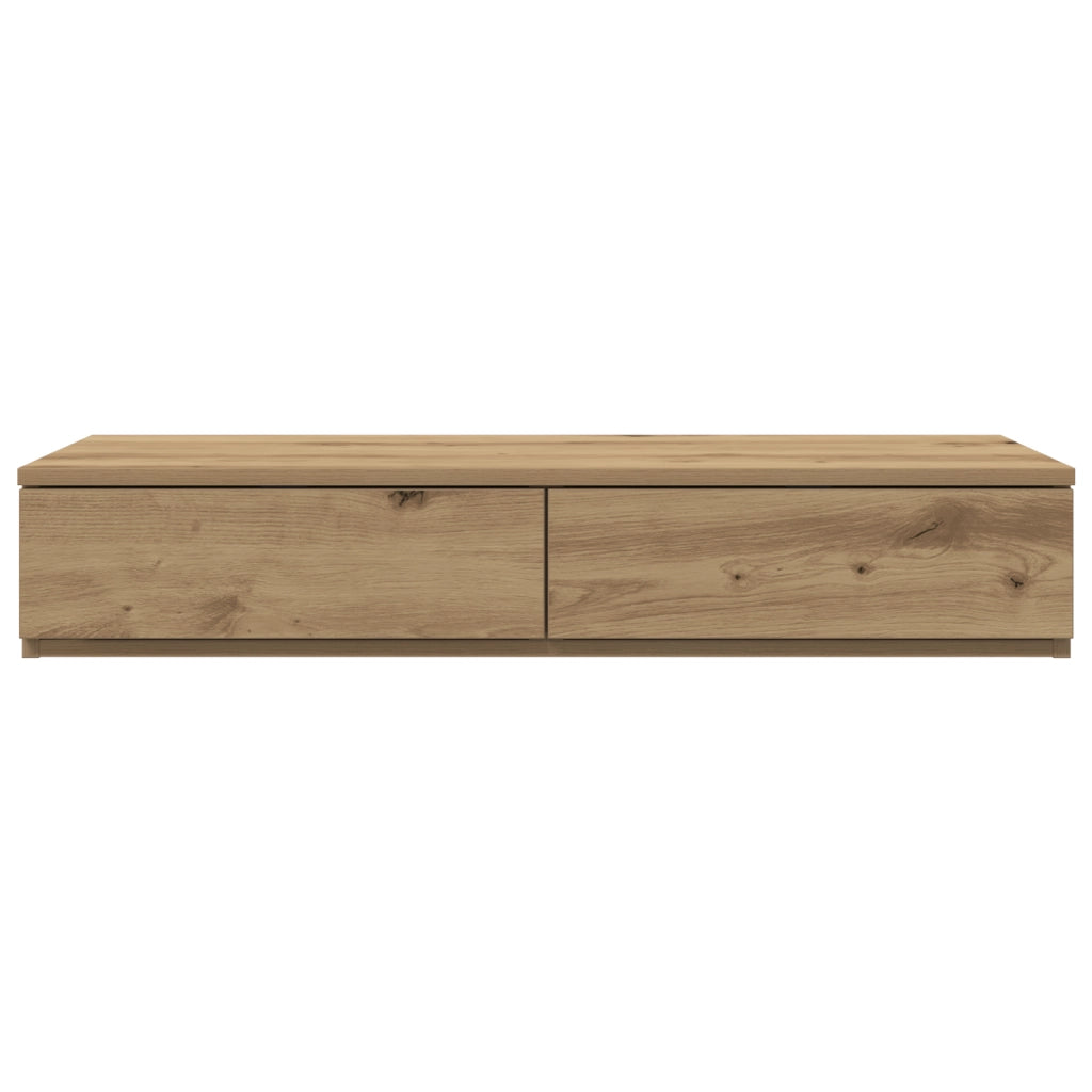 Cassetti per Letti  Rovere Artigianale 80x36,5x16,5 cm in Legno Ingegnerizzato