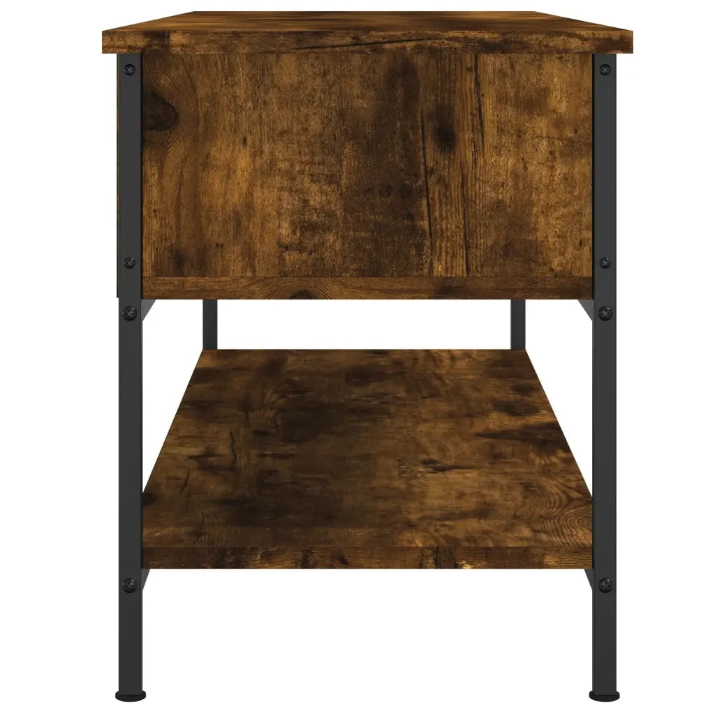 Mobile Porta TV-Mobile per TV-Credenza TV Rovere Fumo 100x35x45 cm in Legno Multistrato