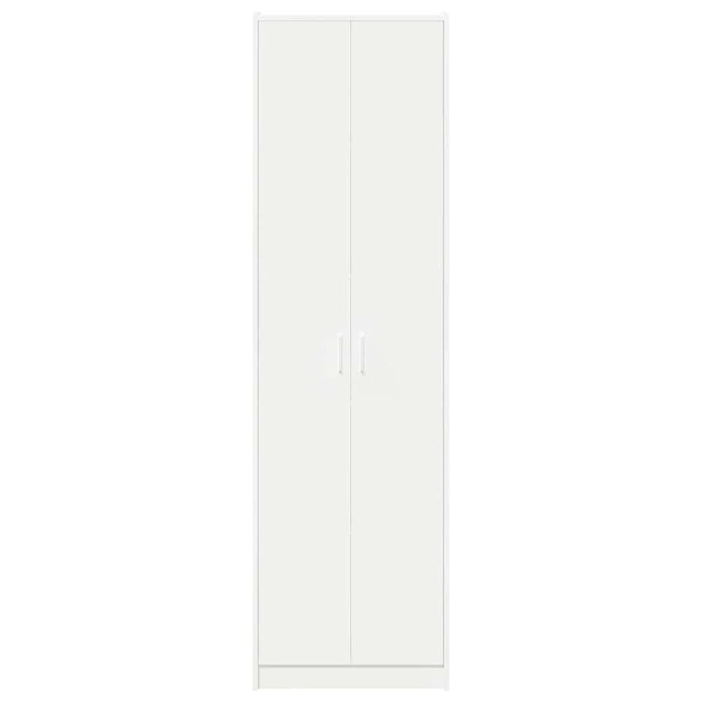 Armadio moderno 55 x 25 x 189 cm capiente design elegante legno ingegnerizzato bianco 02_0055915