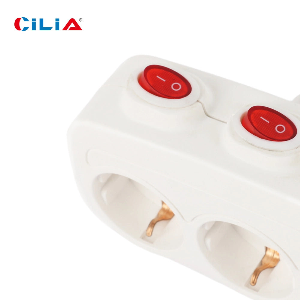 Adattatore Multipresa 3 in 1 con Interruttori ¨C zephmum ¨C Bianco