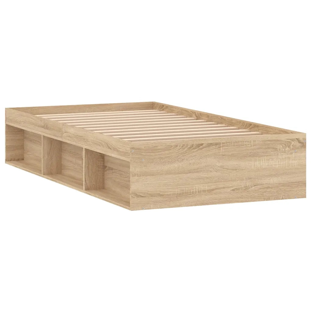 Letto singolo | Letto per adulti | Giroletto Rovere Sonoma 90x200 cm