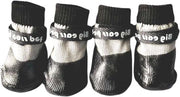 Calzature antiscivolo per cani acqua-resistenti - Set di 4 - Suola in gomma nera - Protezioni per zampe di animali da compagnia