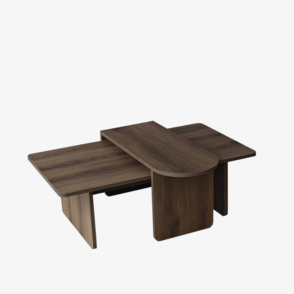 Set di tavolini in legno "Paris" 105 x 60 x 35 cm - Bronzo
