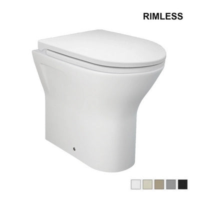 Vaso filo muro Feeling Rimless - Scarico Uni nero opaco