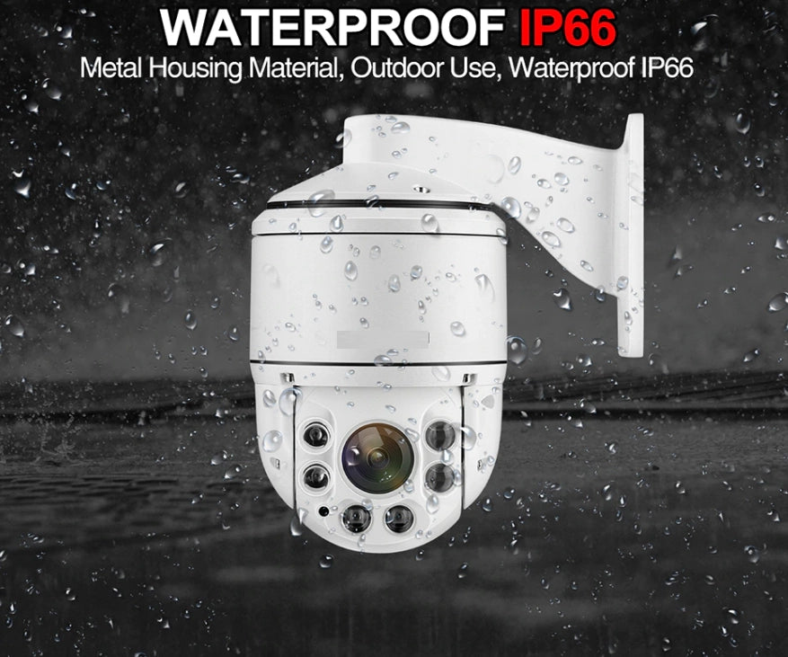TELECAMERA PTZ IP SPEED DOME FULL HD 2MPX ONVIF ZOOM 20x P2P H.265 SONY IMX323 IP66
