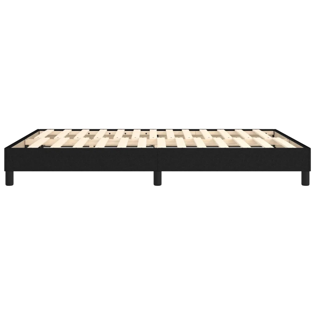 Struttura Letto a Rete a Molle Nero 140x200 cm in Tessuto 3120518