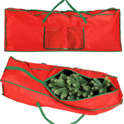 Borsa Custodia Sacco Porta Albero di Natale Extra Large Robusta in Tessuto Rosso