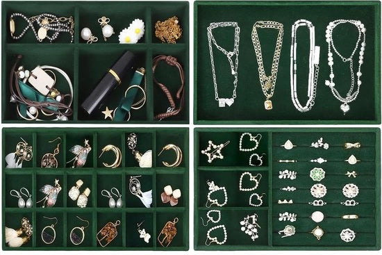 Organizzatore elegante per gioielli - Cassa per organizzare gioielli - Organizzatore per gioielli