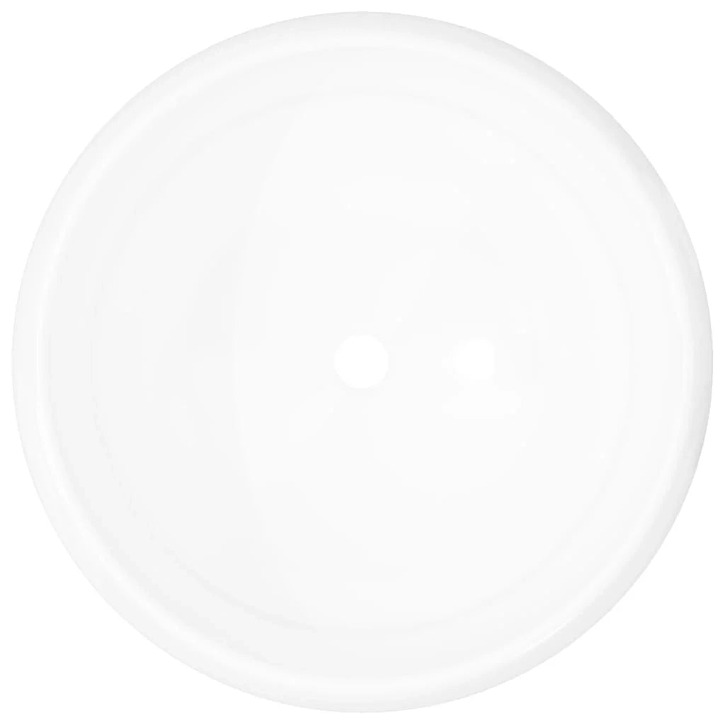 Lavandino da bagno diametro 40 cm rotondo ceramica bianca 02_0002527