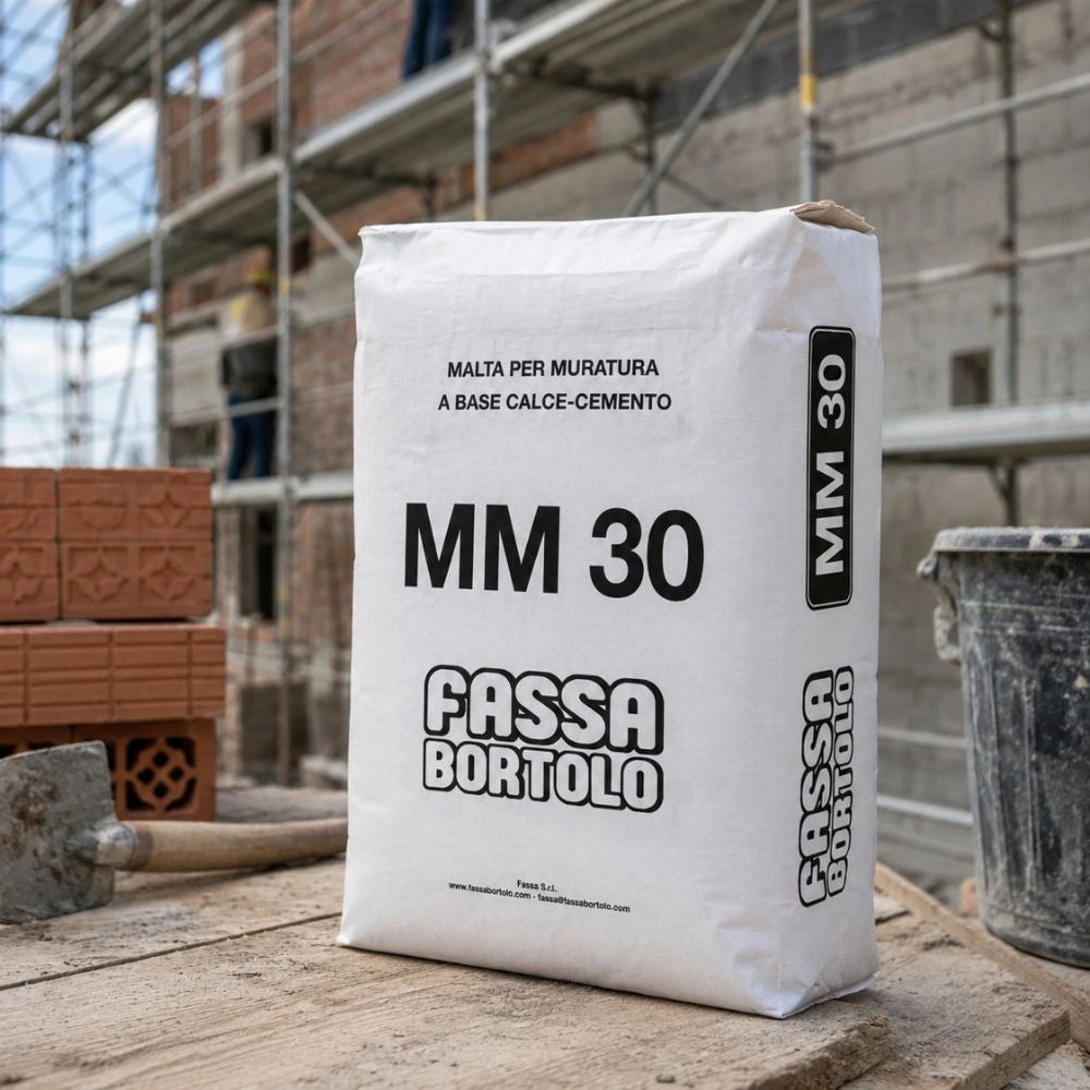 Fassa mm 30 malta cementizia grigia per muratura *** formato 25 kg, confezione 1