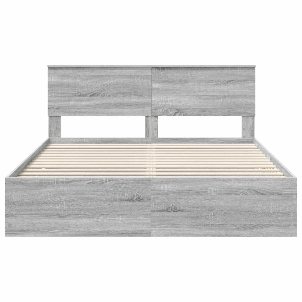 Struttura del letto con cassetto Grigio Sonoma 160 x 200 cm 3410691