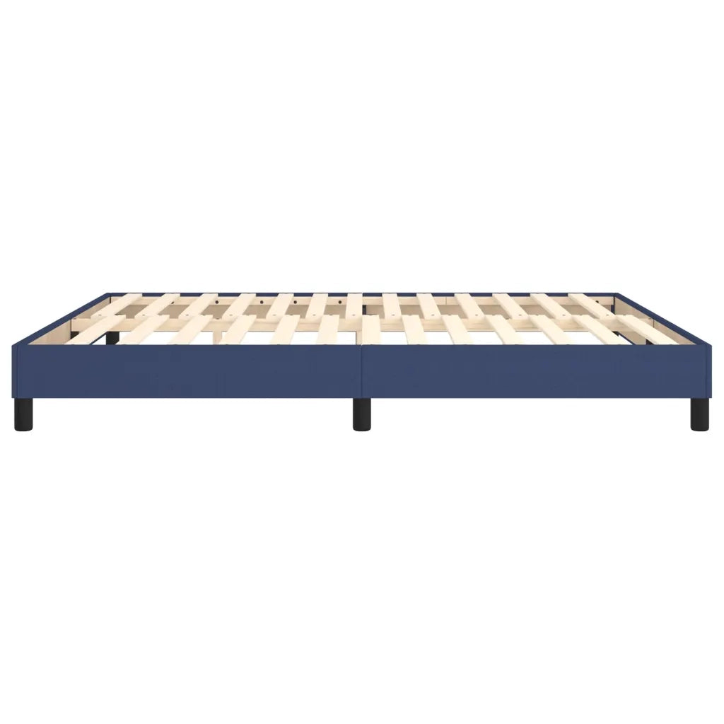 Struttura Letto a Rete a Molle Blu 160x200 cm in Tessuto 3120530