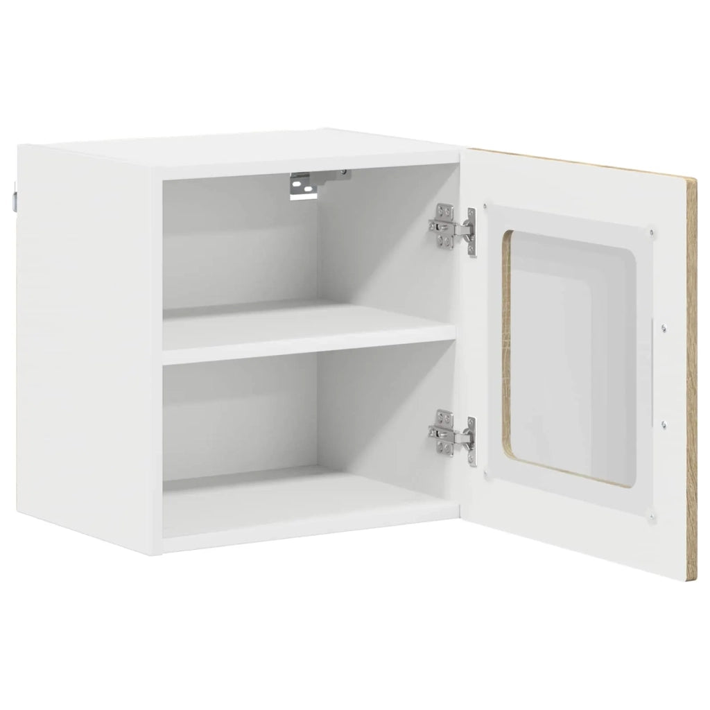 Mobile in vetro da parete LUCCA Rovere Sonoma 40 x 31 x 40 cm 884838