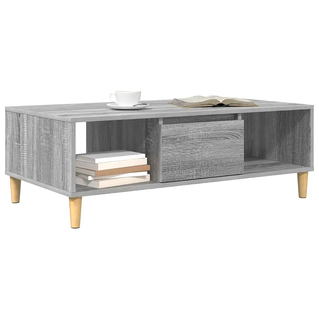 vidaXL Tavolino da salotto Grigio sonoma 103.5 x 60 x 35 cm