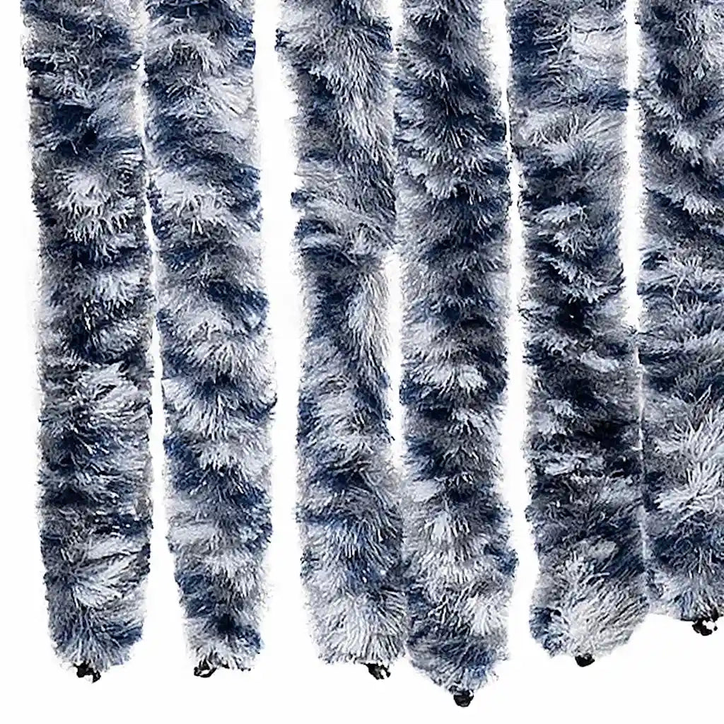 Zanzariera Blu Bianco e Argento 56x185 cm Ciniglia CFW2842393