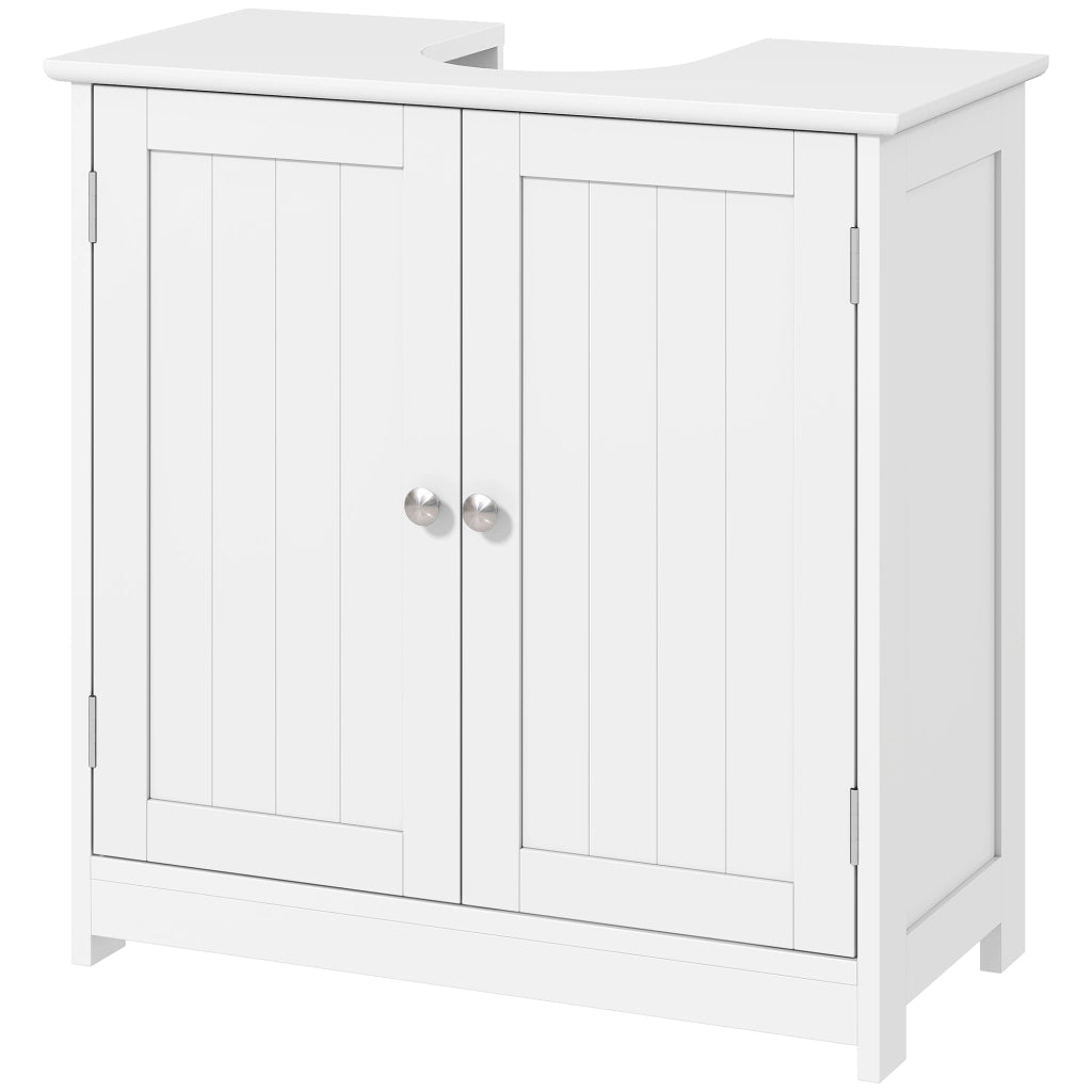 Mobile da bagno sottolavabo ¨C zephmum ¨C bianco legno 60x30x60 cm