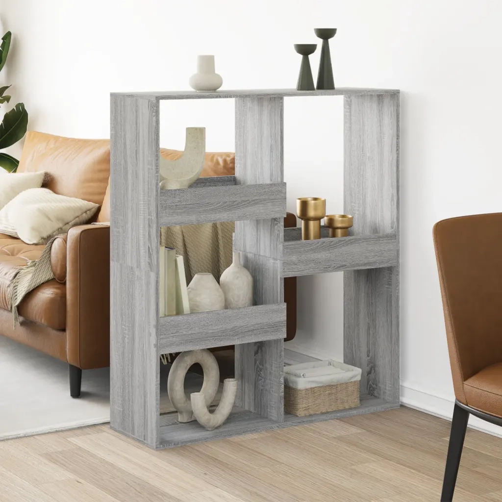 Divisorio Ambienti | Divider per stanze | Paravento Grigio Sonoma 100x33x115 cm in Truciolato