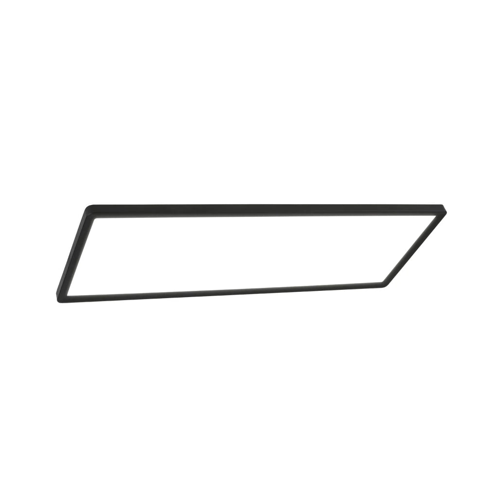 Plafoniera Moderna Slim Plastica Nero Led 22W 4000K