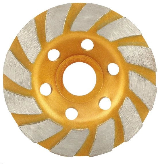 Disco abrasivo diamantato 100 mm - Disco abrasivo per pietra - Disco per macchina abrasiva - Alta efficienza di abrasione - Forma rotonda - Materiale abrasivo resistente - Disco diamantato