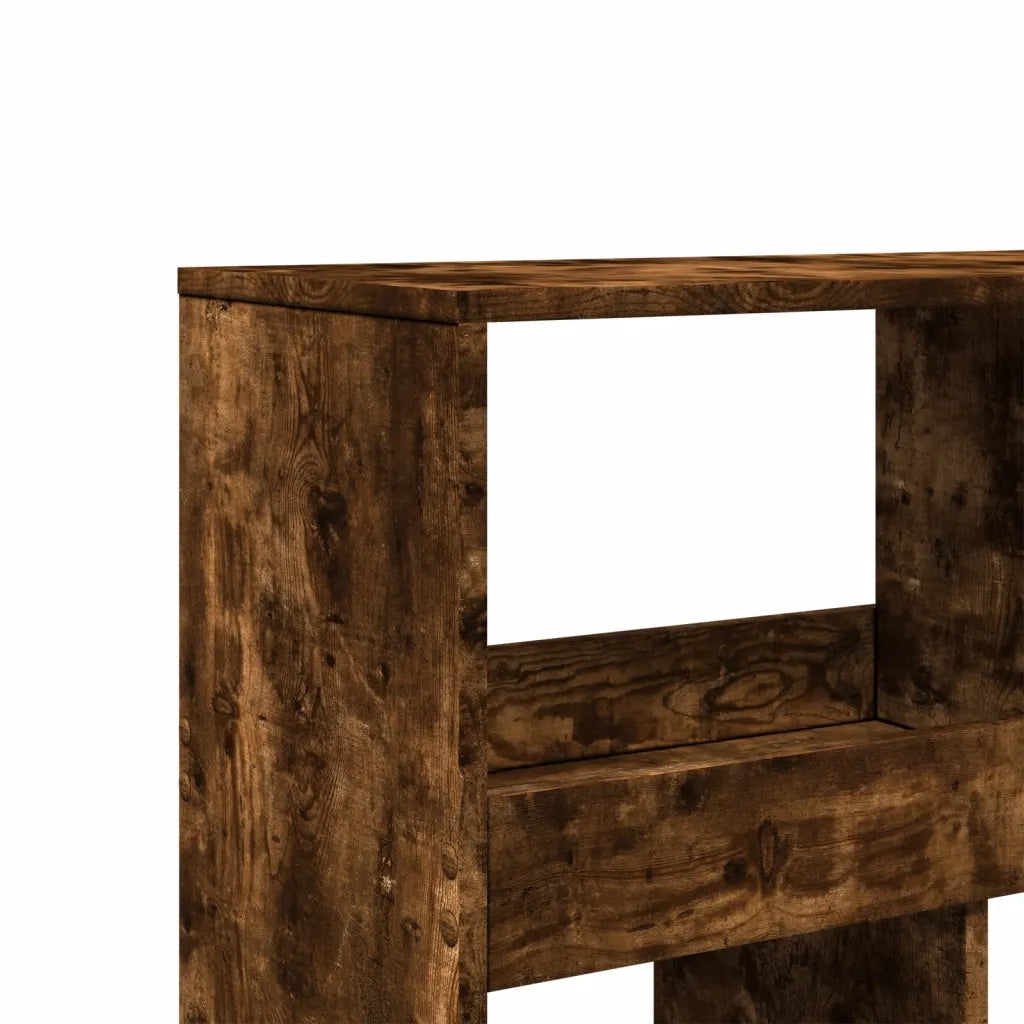 Libreria-Scaffale per Libri-Mobile di Stoccaggio Rovere Fumo 100x33x187,5 cm in Truciolato 892005