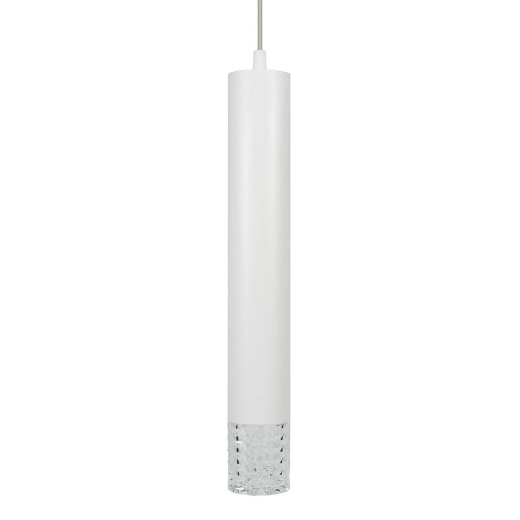 Lampada a sospensione Tubi bianca GU10 metallo Milagro