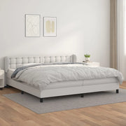 Giroletto a Molle con Materasso Bianco 200x200cm in Similpelle cod mxl 63653