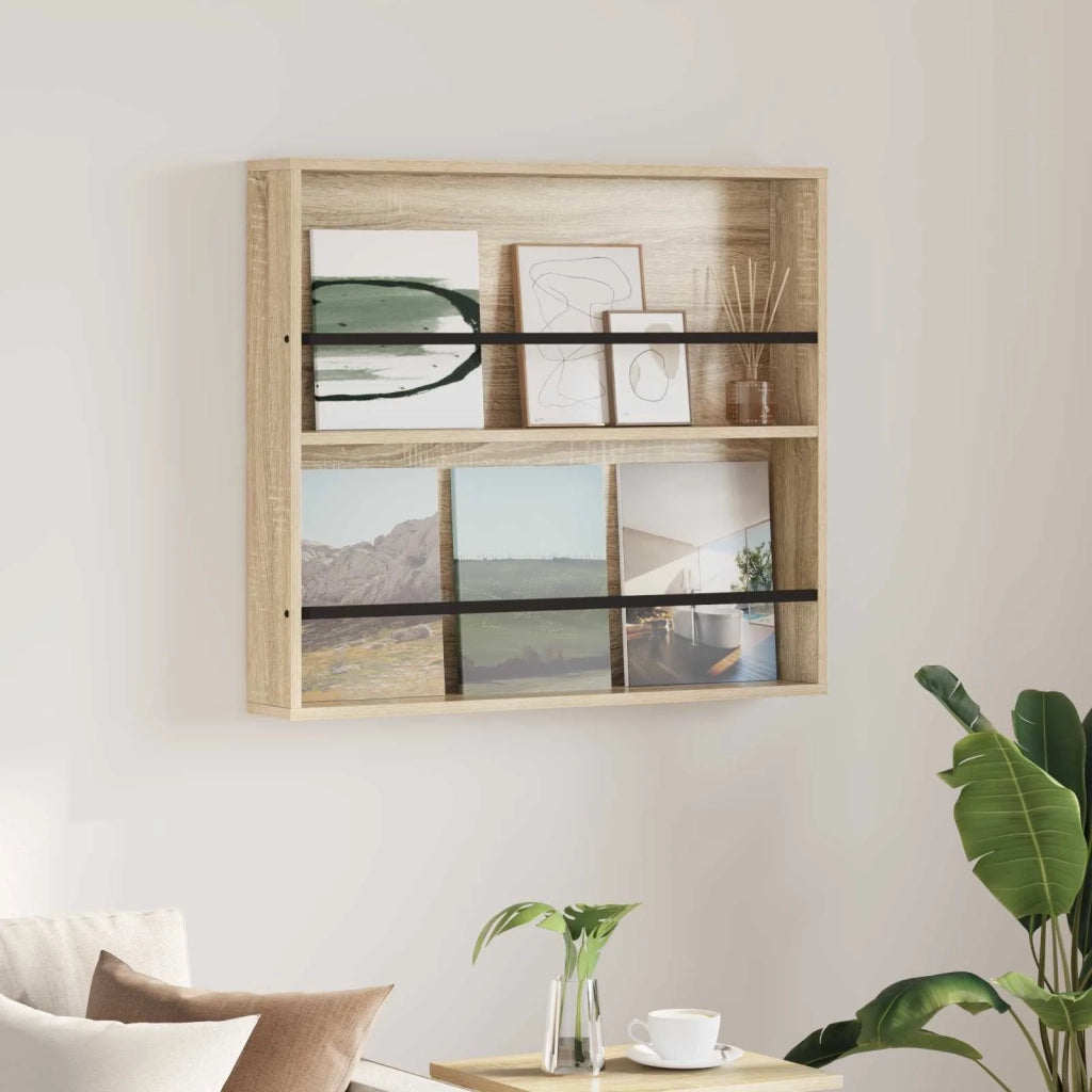 Scaffale per riviste Rovere Sonoma 80 x 12 x 70 cm CFW6183177