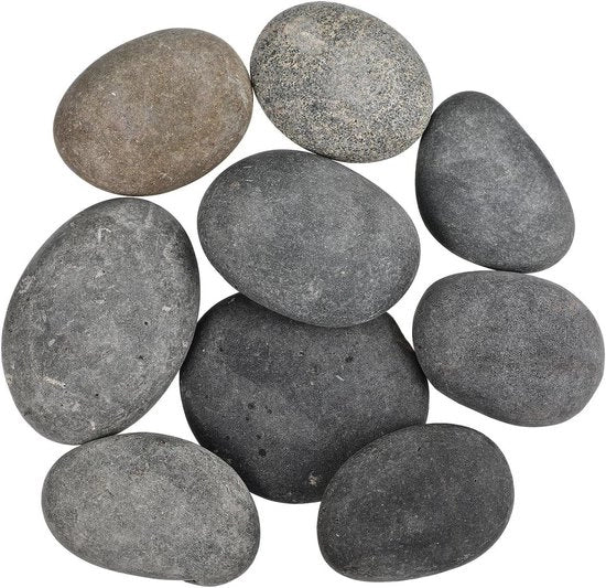 Set di 9 pietre decorative decorate 5-7 cm per artigianato e decorazione esterna