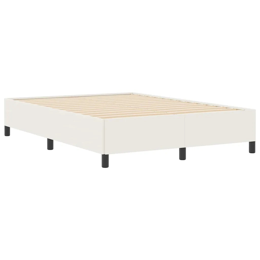 Letto a molle Crema 160 x 200 cm Tessuto in Cords 42006979