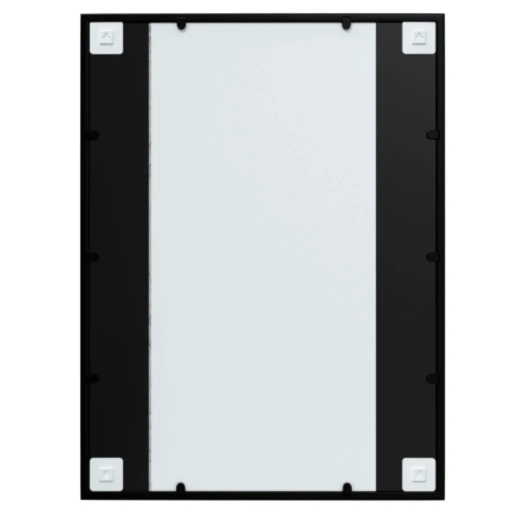 Specchi a Parete 2 pz Neri 80x60 cm in Metallo 3189032