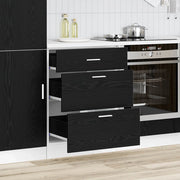 Base per Cucina Rovere Nero 60 x 46 x 81,5 cm Legno multistrato