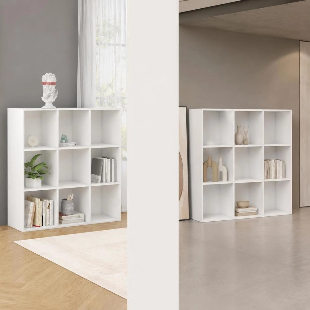 White Bookshelf 98x29x97.5 Cm, Engineered Wood