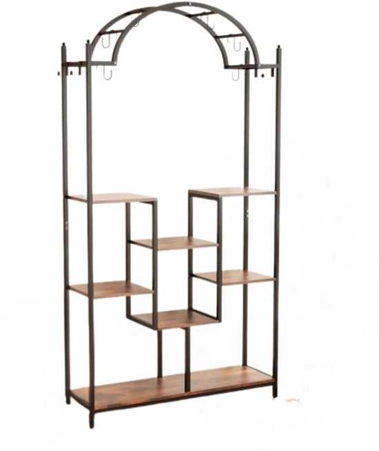 Scaffale a 5 livelli per esterni e interni - display per giardino e balcone - mobile per oggetti da esporre
