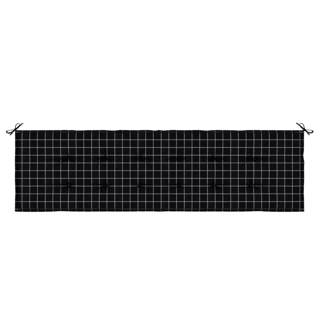 Cuscino per sedie | Cuscino per Panchina Quadro Nero 150 x 50 x 3 cm Tessuto Oxford