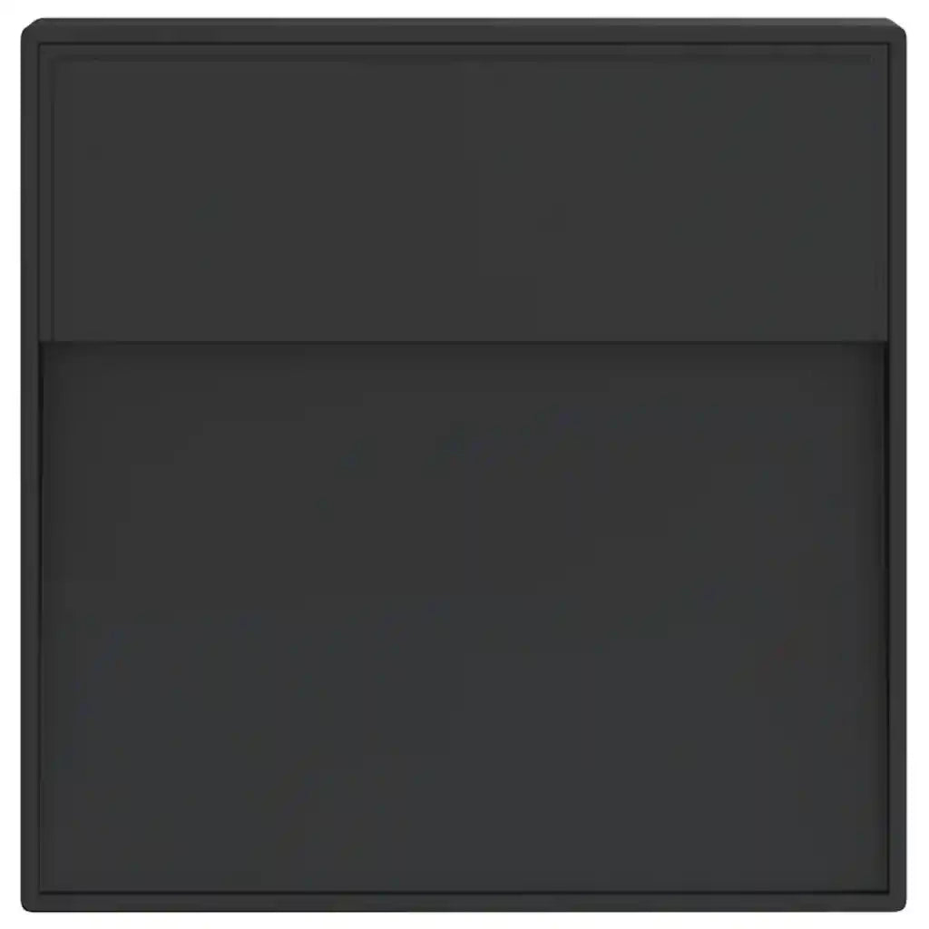 Applique per Esterni con LED Nera in Alluminio Pressofuso
