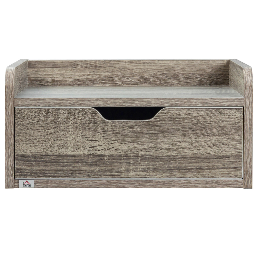 Comodino sospeso ¨C zephmum ¨C grigio 40x30x19.5 cm