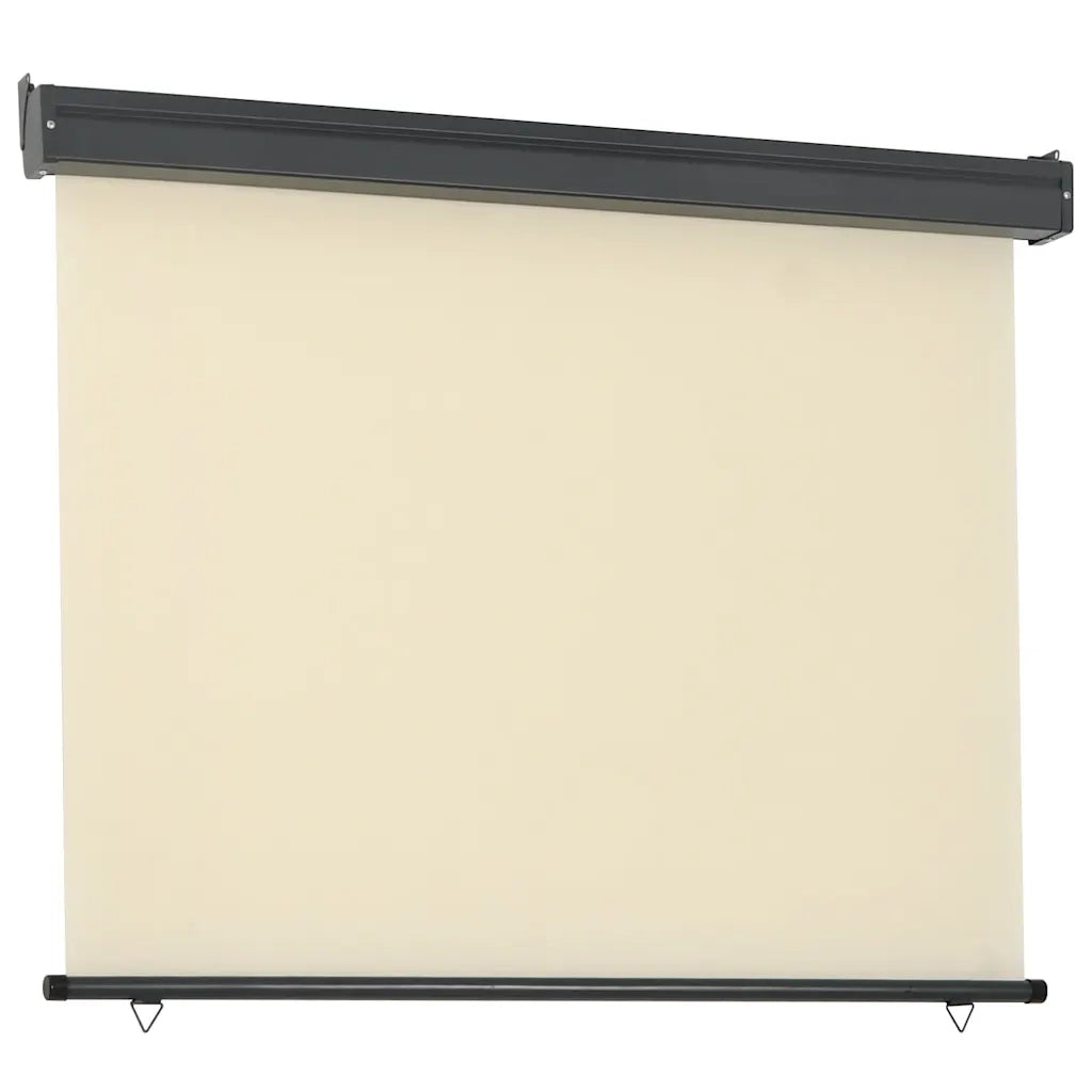 Tendalino Laterale per Balcone-Tenda da Sole Laterale per Patio 125x250 cm Crema