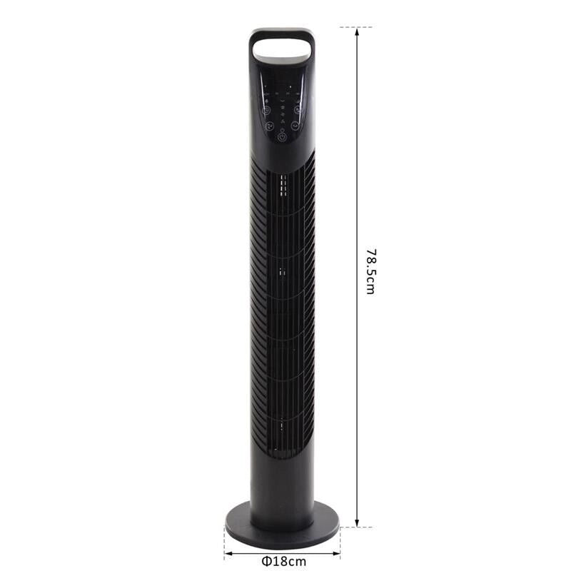 VENTILATORE A TORRE OSCILLANTE CON 3 VELOCITÀ E TELECOMANDO DA 40 W