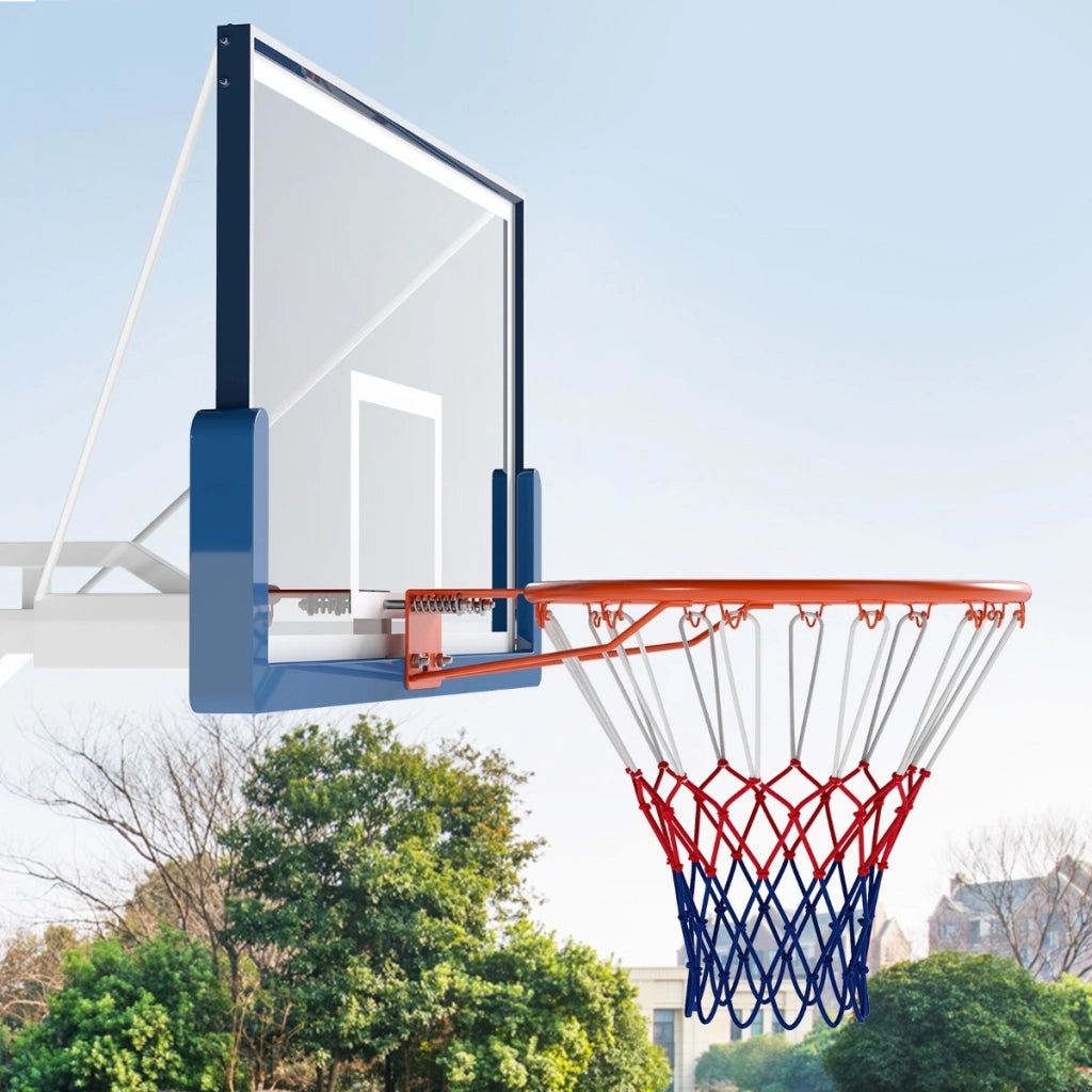 Cerchio da basket montaggio a parete sostituzione obiettivo con doppie molle-Cerchio universale per canestri Arancione
