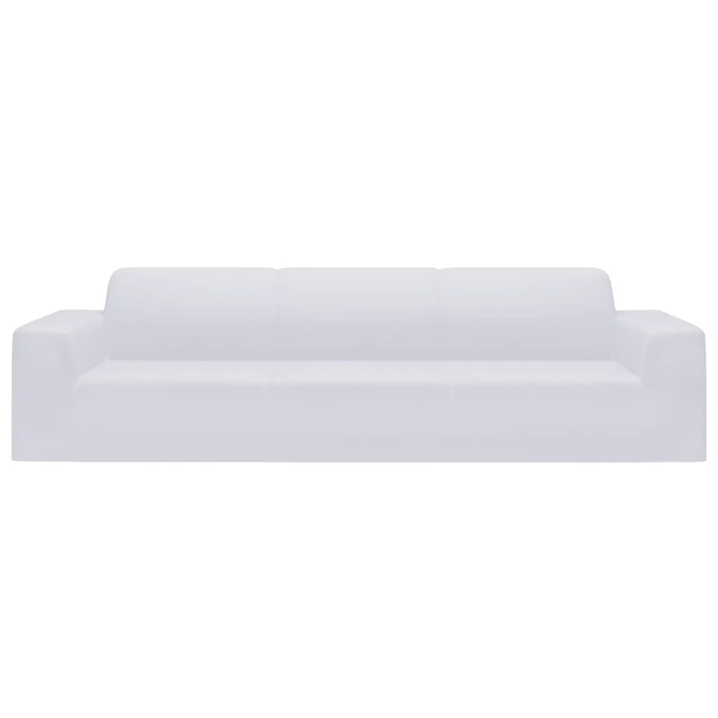 Fodera Elasticizzata Divano 4 Posti in Jersey Poliestere Bianco CFW2809609