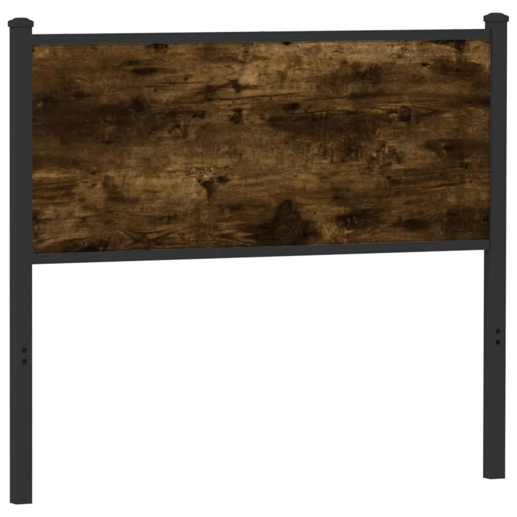 vidaXL Testiera Rovere Fumo 100 cm in Legno Multistrato e Acciaio