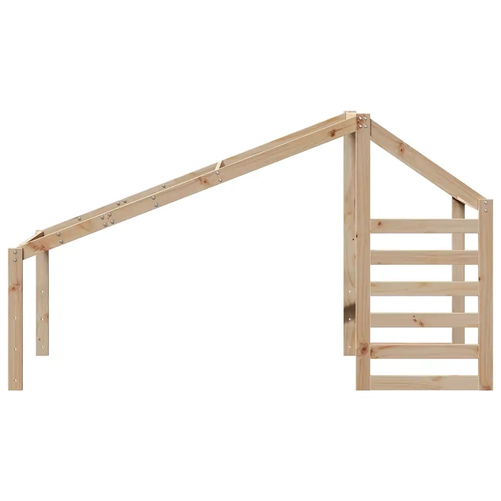 Tetto per Letto Bambini 198x87x113 cm in Legno Massello di Pino